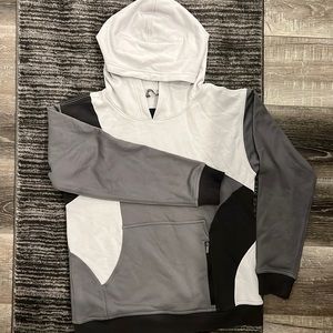 Lululemon All Yours Hoodie *Colourblock Starlight Asphalt Grey / Graphite size 6